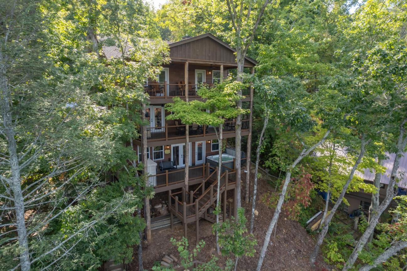 Вилла Russell'S Fort At White Oak Point: Historical Cabin On Lake Lure, Luxury, Direct Lake Access! Экстерьер фото